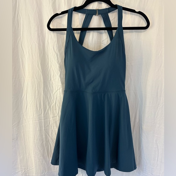 None Dresses & Skirts - Teal Halter Dress